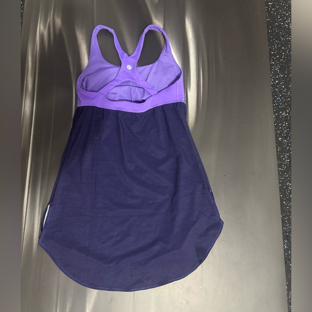 Lululemon Venus Tank Top Size 4 Power Purple / Mirage Deep - Picture 4 of 5